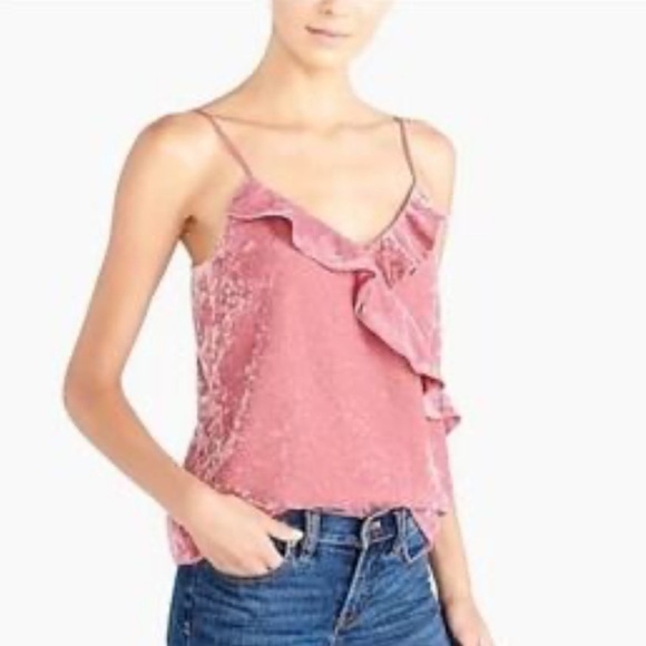 J Crew Scalloped Cami Pink Top Size Small - Picture 7 of 9